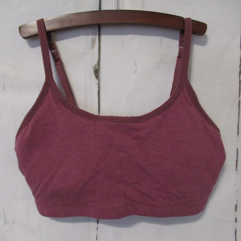 Pact Bra M Pink Everyday Scoop Strappy Wireless Wirefree T Shirt Organic Cotton